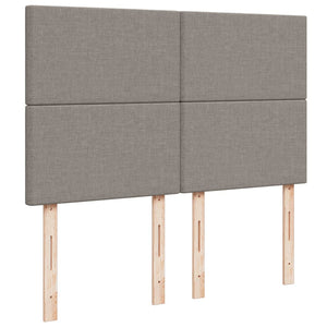 Κρεβάτι Boxspring με Στρώμα Taupe 140x200 εκ. Υφασμάτινο