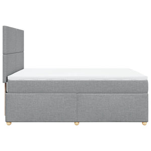 Κρεβάτι Boxspring με Στρώμα Αν. Πράσινο 160x200εκ Υφασμάτινο - Pakobazaar