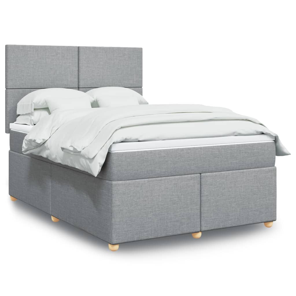 Κρεβάτι Boxspring με Στρώμα Αν. Πράσινο 160x200εκ Υφασμάτινο - Pakobazaar