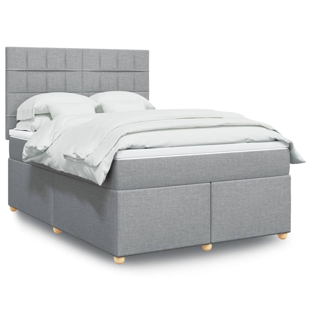 Κρεβάτι Boxspring με Στρώμα Αν. Πράσινο 160x200εκ Υφασμάτινο
