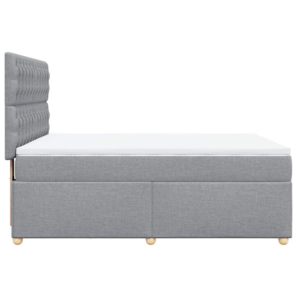 Κρεβάτι Boxspring με Στρώμα Αν. Πράσινο 160x200εκ Υφασμάτινο - Pakobazaar