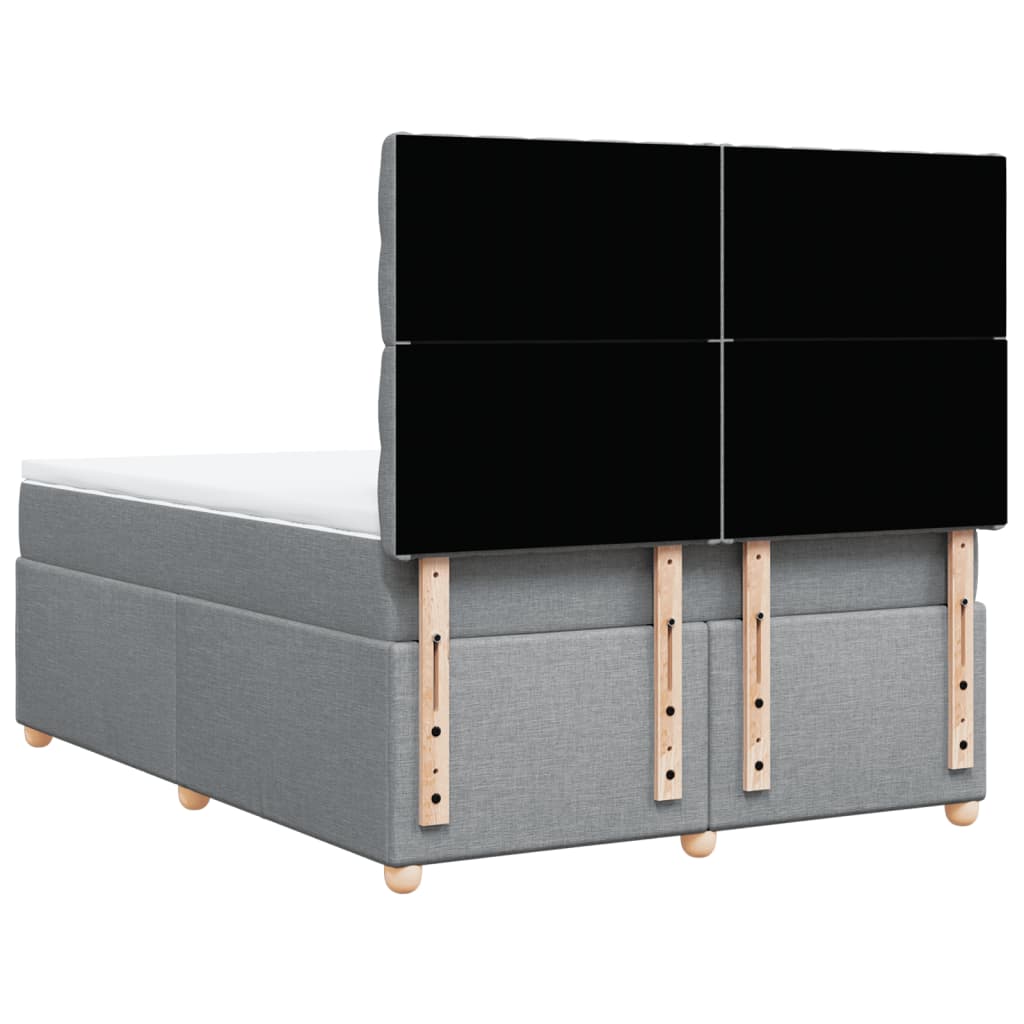 Κρεβάτι Boxspring με Στρώμα Αν. Πράσινο 160x200εκ Υφασμάτινο - Pakobazaar
