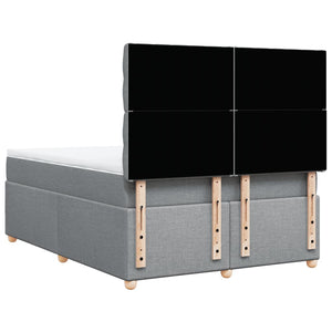 Κρεβάτι Boxspring με Στρώμα Αν. Πράσινο 160x200εκ Υφασμάτινο - Pakobazaar