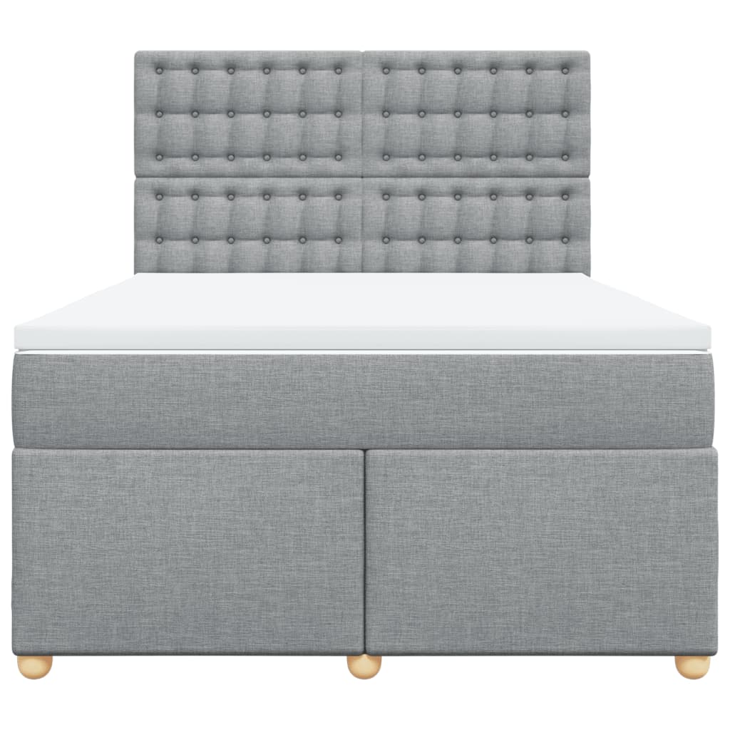 Κρεβάτι Boxspring με Στρώμα Αν. Πράσινο 160x200εκ Υφασμάτινο - Pakobazaar