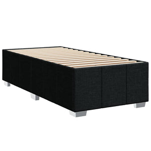 Κρεβάτι Boxspring με Στρώμα Μαύρο 80 x 200 εκ. Υφασμάτινο