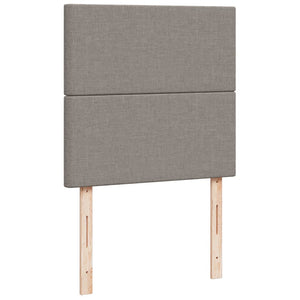 Κρεβάτι Boxspring με Στρώμα Taupe 100 x 200 εκ. Υφασμάτινο - Pakobazaar