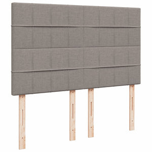 Κρεβάτι Boxspring με Στρώμα Taupe 160x200 εκ. Υφασμάτινο - Pakobazaar