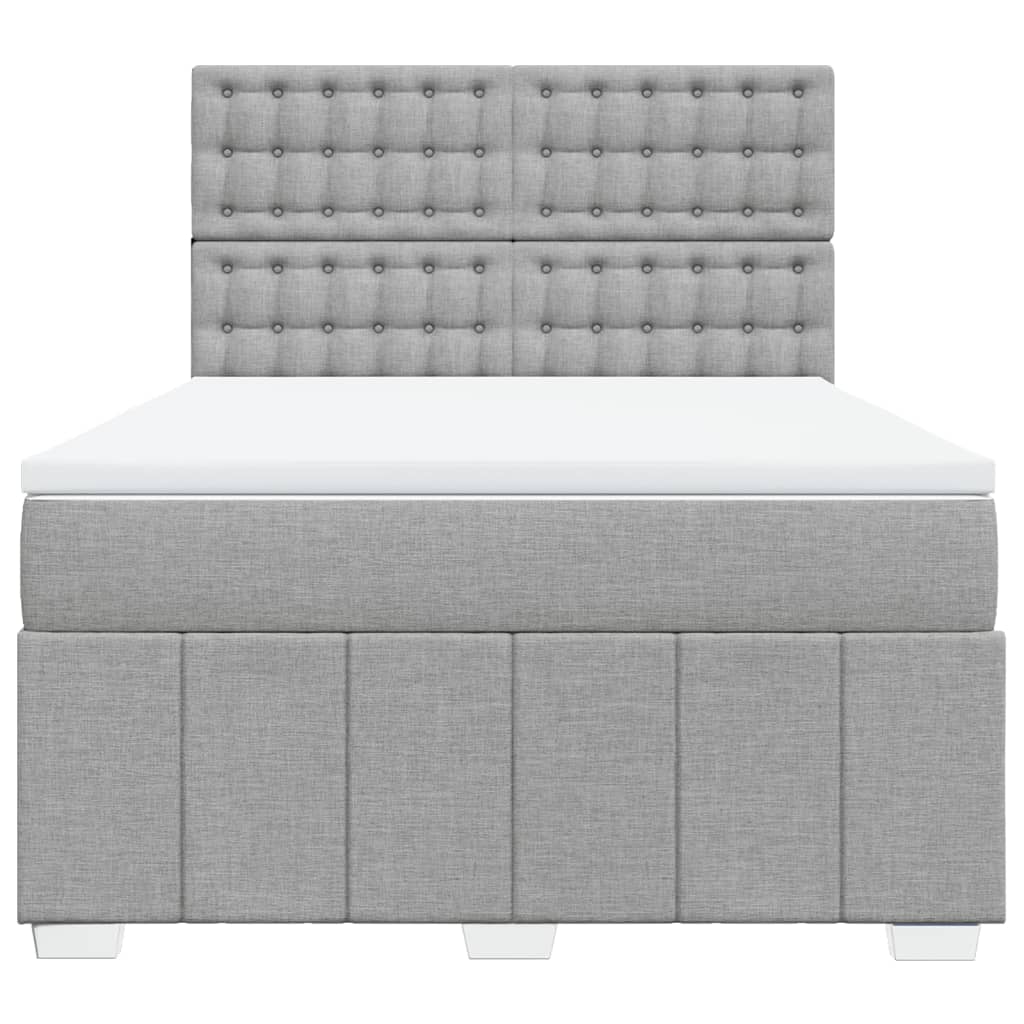 Κρεβάτι Boxspring με Στρώμα Αν. Πράσινο 160x200εκ Υφασμάτινο - Pakobazaar