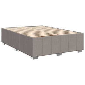 Κρεβάτι Boxspring με Στρώμα Taupe 160x200 εκ. Υφασμάτινο - Pakobazaar