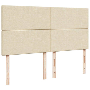 Κρεβάτι Boxspring με Στρώμα Κρεμ 180x200 εκ. Υφασμάτινο