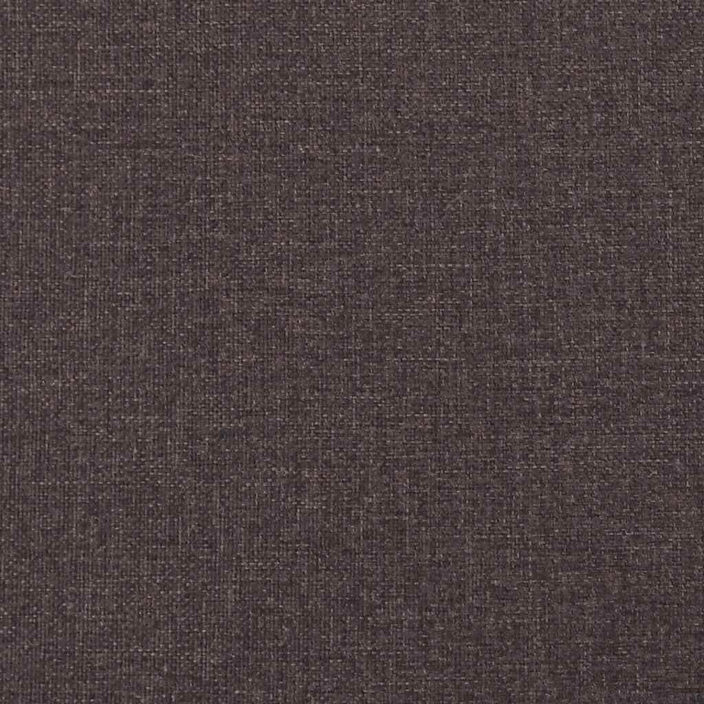 Κρεβάτι Boxspring με Στρώμα Σκούρο Καφέ 80x200 εκ. Υφασμάτινο - Pakobazaar