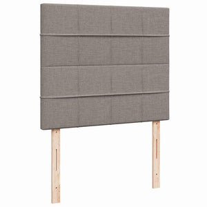 Κρεβάτι Boxspring με Στρώμα Taupe 120x200 εκ. Υφασμάτινο - Pakobazaar