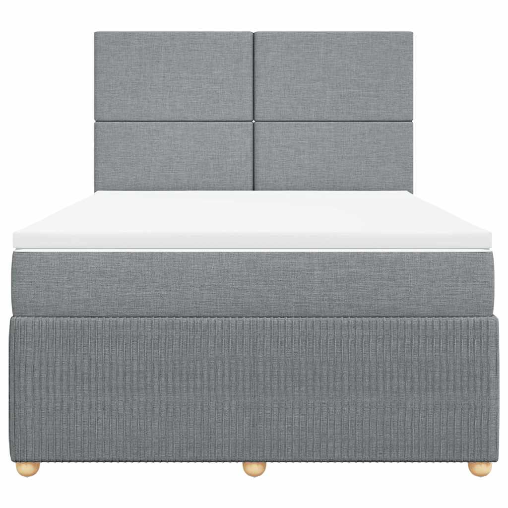Κρεβάτι Boxspring με Στρώμα Αν. Πράσινο 160x200εκ Υφασμάτινο - Pakobazaar