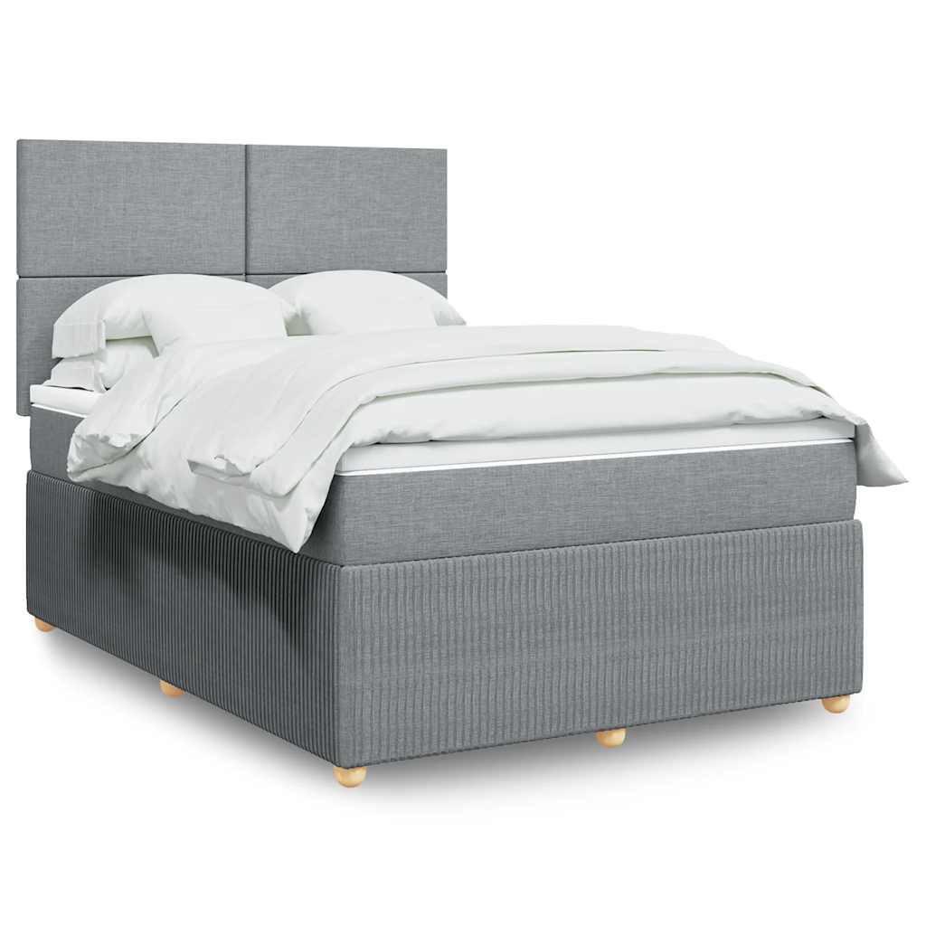 Κρεβάτι Boxspring με Στρώμα Αν. Πράσινο 160x200εκ Υφασμάτινο - Pakobazaar