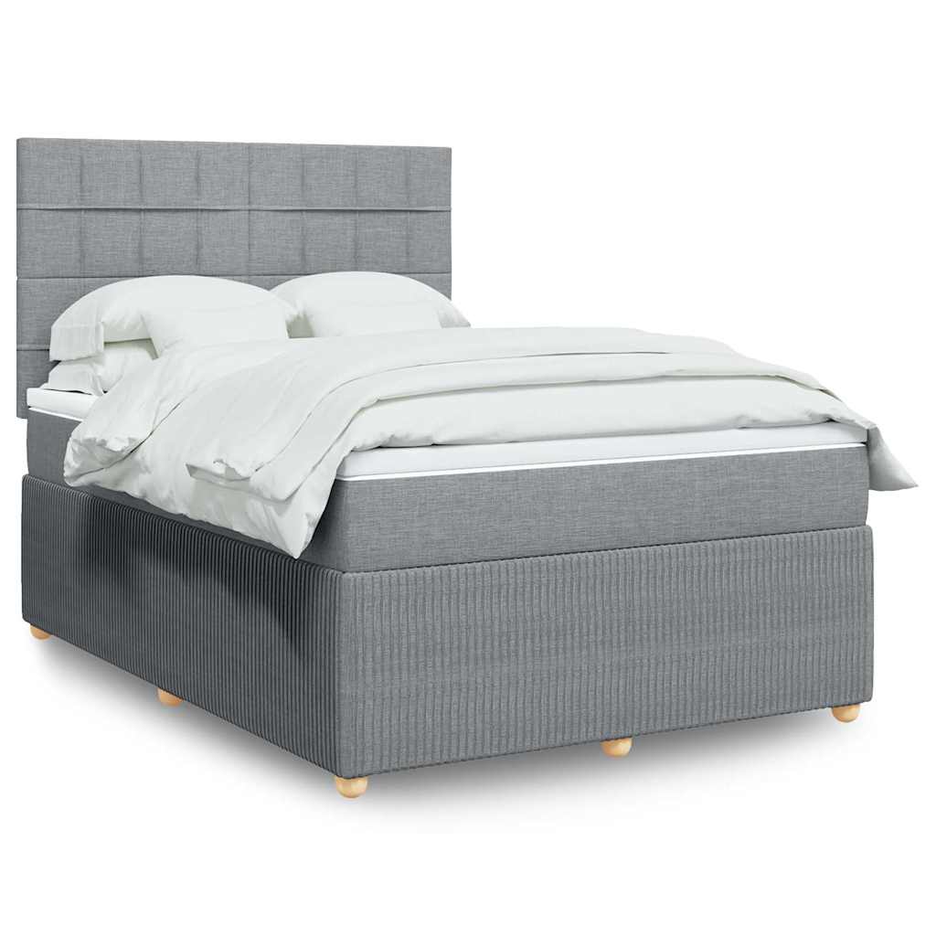 Κρεβάτι Boxspring με Στρώμα Αν. Πράσινο 160x200εκ Υφασμάτινο - Pakobazaar