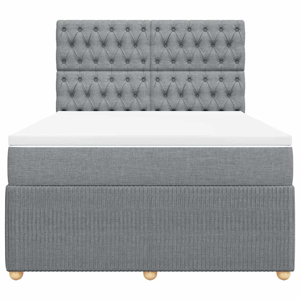 Κρεβάτι Boxspring με Στρώμα Αν. Πράσινο 160x200εκ Υφασμάτινο - Pakobazaar