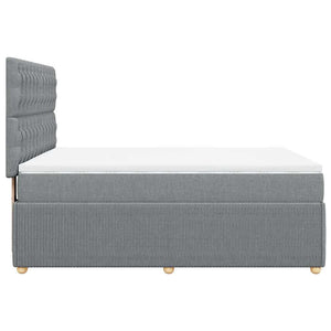 Κρεβάτι Boxspring με Στρώμα Αν. Πράσινο 160x200εκ Υφασμάτινο - Pakobazaar