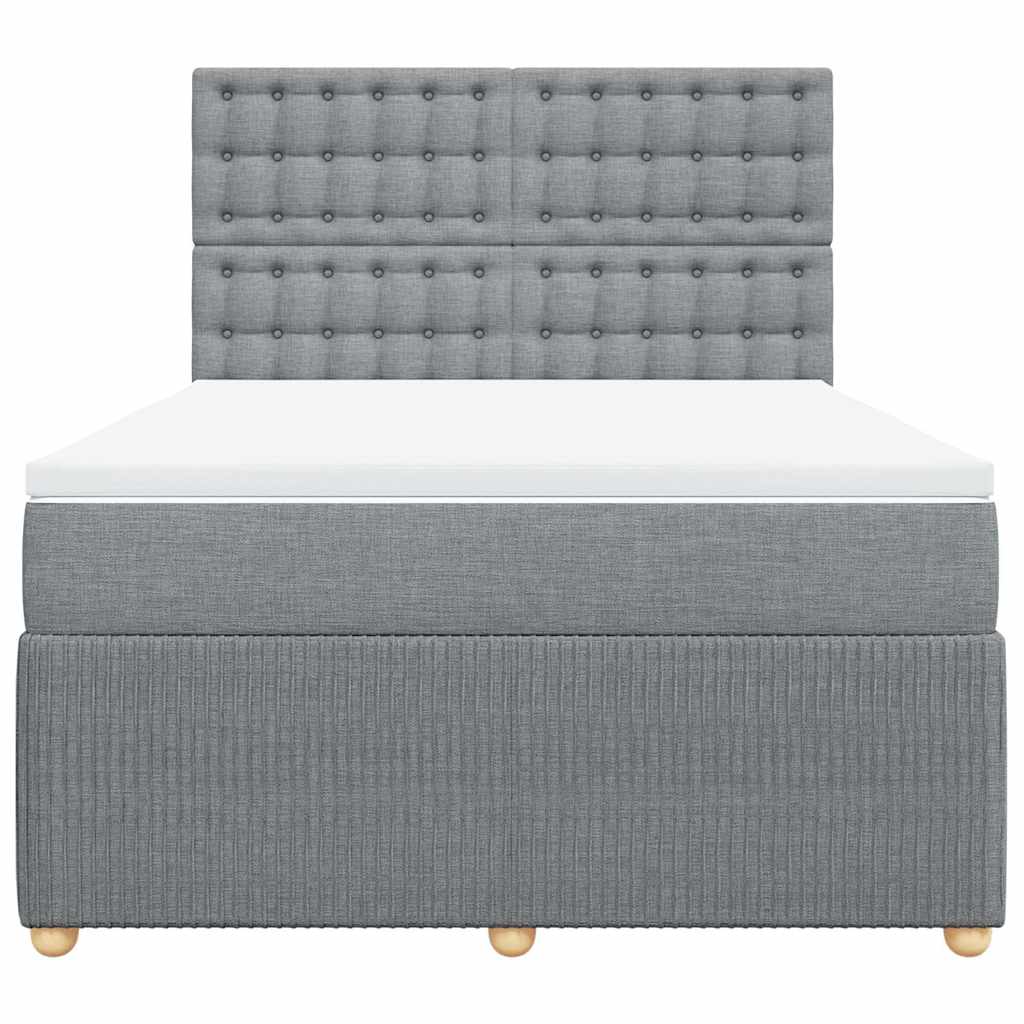 Κρεβάτι Boxspring με Στρώμα Αν. Πράσινο 160x200εκ Υφασμάτινο - Pakobazaar