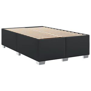 Κρεβάτι Boxspring με Στρώμα Μαύρο 120x190 εκ. Υφασμάτινο - Pakobazaar