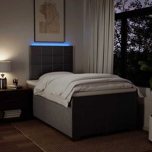 Κρεβάτι Boxspring με Στρώμα Taupe 120x200 εκ. Υφασμάτινο - Pakobazaar