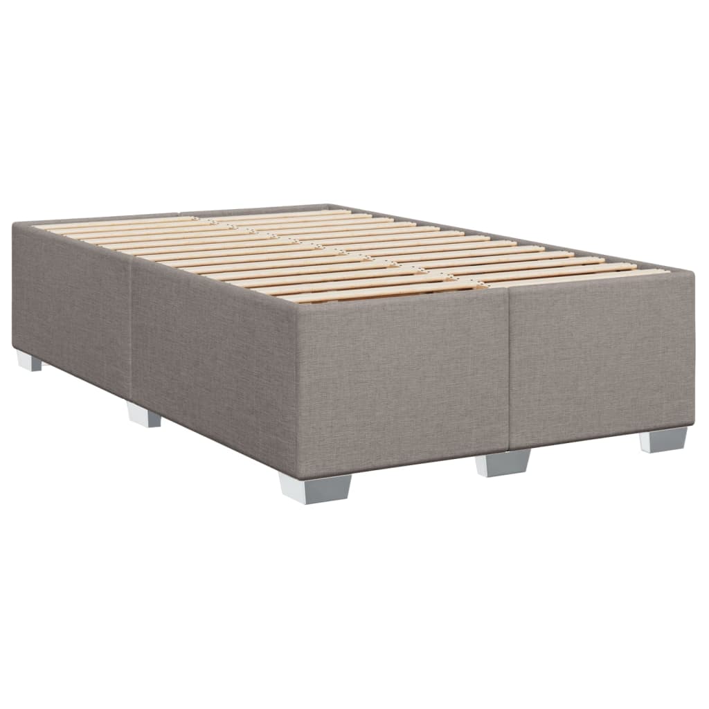 Κρεβάτι Boxspring με Στρώμα Taupe 120x200 εκ. Υφασμάτινο - Pakobazaar