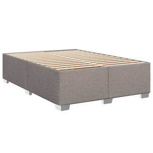 Κρεβάτι Boxspring με Στρώμα Taupe 140x190 εκ. Υφασμάτινο