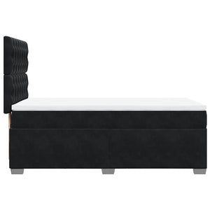 Κρεβάτι Boxspring με Στρώμα Μαύρο 80 x 200 εκ. Βελούδινο - Pakobazaar
