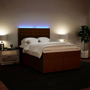 Κρεβάτι Boxspring με Στρώμα Ροζ 140x200 εκ. Βελούδινο - Pakobazaar