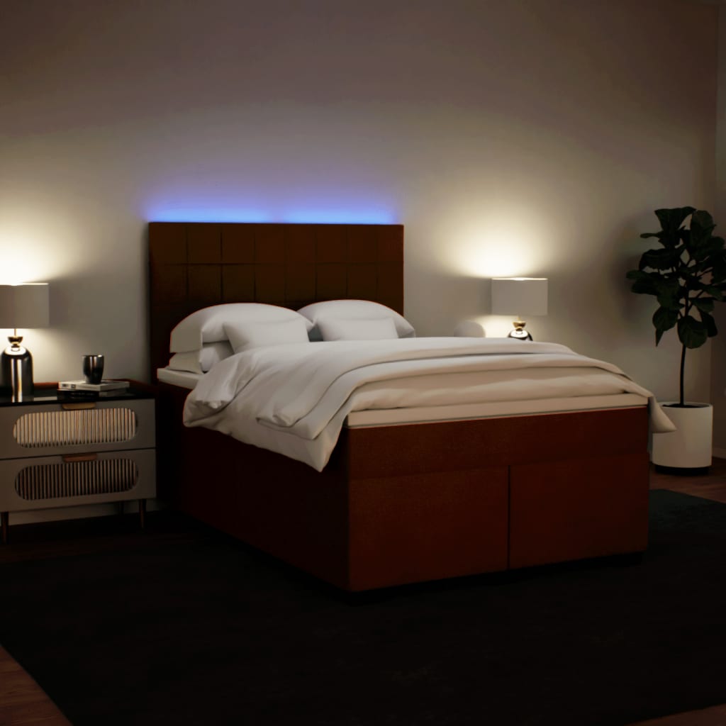 Κρεβάτι Boxspring με Στρώμα Ροζ 160x200 εκ. Βελούδινο - Pakobazaar