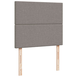 Κρεβάτι Boxspring με Στρώμα Taupe 120x190 εκ. Υφασμάτινο