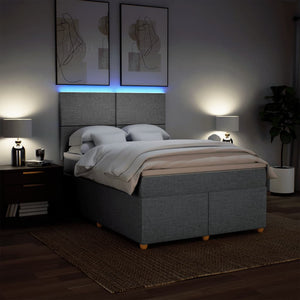 Κρεβάτι Boxspring με Στρώμα Αν. Πράσινο 160x200εκ Υφασμάτινο - Pakobazaar