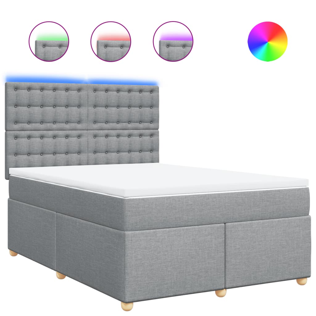 Κρεβάτι Boxspring με Στρώμα Αν. Πράσινο 160x200εκ Υφασμάτινο - Pakobazaar