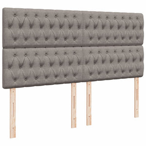 Κρεβάτι Boxspring με Στρώμα Taupe 180x200 εκ. Υφασμάτινο