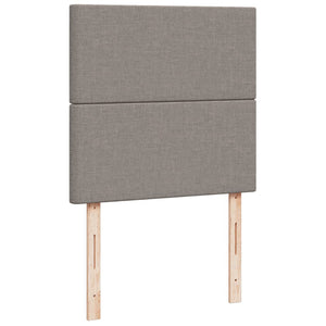 Κρεβάτι Boxspring με Στρώμα Taupe 90x190 εκ.Υφασμάτινο