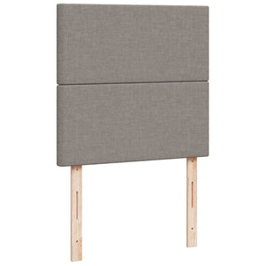 Κρεβάτι Boxspring με Στρώμα Taupe 100 x 200 εκ. Υφασμάτινο - Pakobazaar