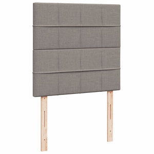 Κρεβάτι Boxspring με Στρώμα Taupe 100 x 200 εκ. Υφασμάτινο - Pakobazaar