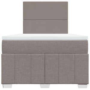 Κρεβάτι Boxspring με Στρώμα Taupe 120x200 εκ. Υφασμάτινο - Pakobazaar