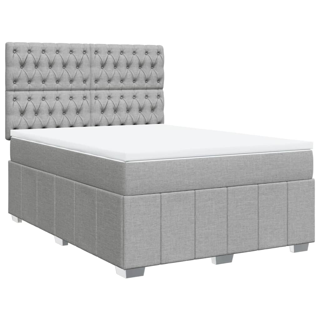 Κρεβάτι Boxspring με Στρώμα Αν. Πράσινο 160x200εκ Υφασμάτινο - Pakobazaar