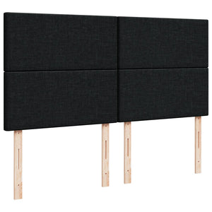 Κρεβάτι Boxspring με Στρώμα Μαύρο 180x200 εκ. Υφασμάτινο - Pakobazaar