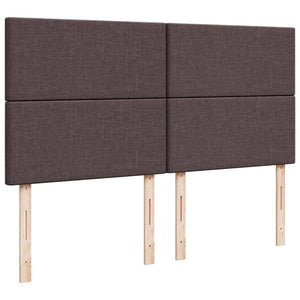 Κρεβάτι Boxspring με Στρώμα Σκούρο Καφέ 180x200 εκ Υφασμάτινο - Pakobazaar