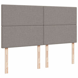 Κρεβάτι Boxspring με Στρώμα Taupe 180x200 εκ. Υφασμάτινο