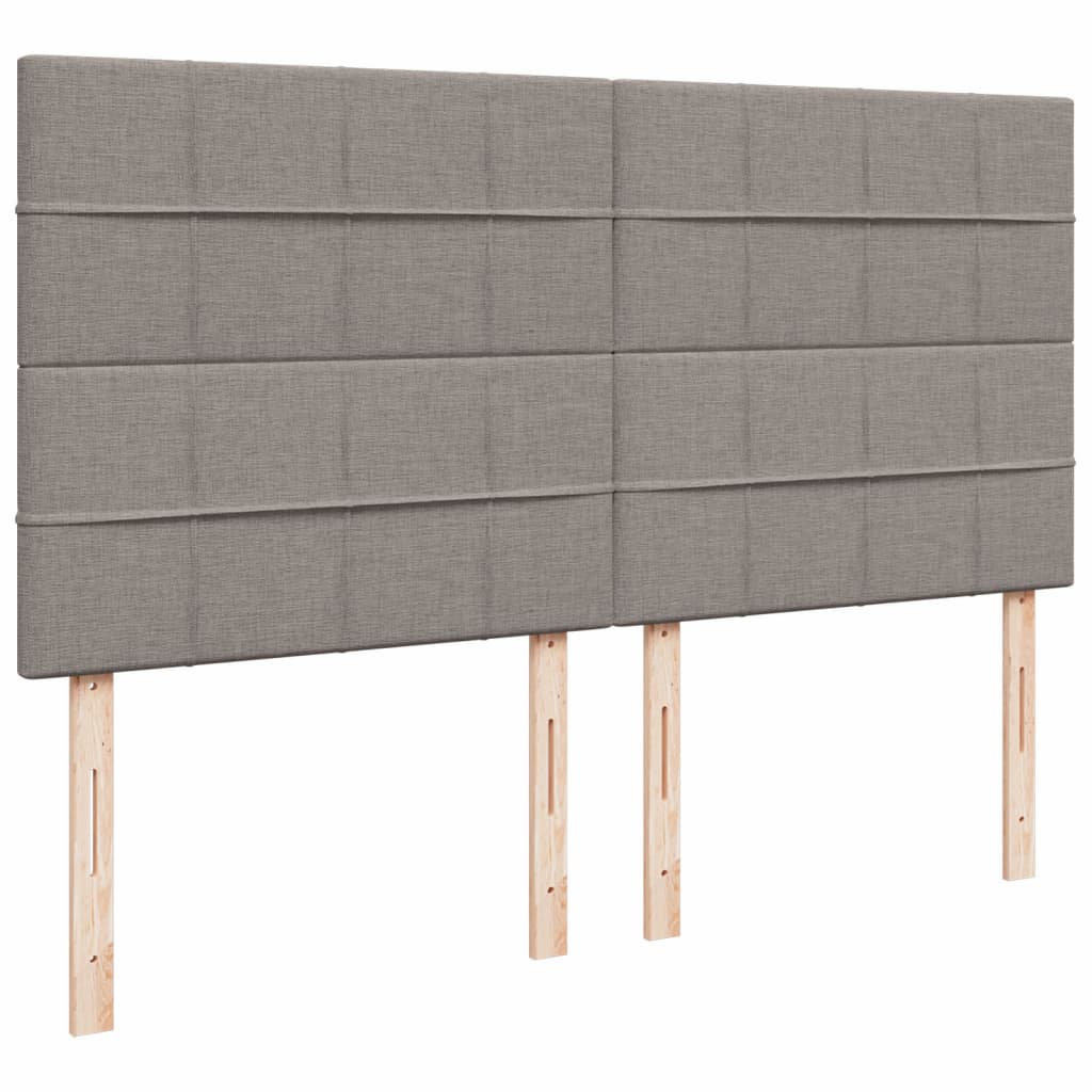 Κρεβάτι Boxspring με Στρώμα Taupe 180x200 εκ. Υφασμάτινο