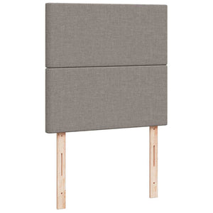 Κρεβάτι Boxspring με Στρώμα Taupe 80x200 εκ. Υφασμάτινο - Pakobazaar