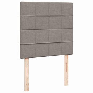 Κρεβάτι Boxspring με Στρώμα Taupe 80x200 εκ. Υφασμάτινο - Pakobazaar