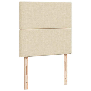 Κρεβάτι Boxspring με Στρώμα Κρεμ 90x200 εκ.Υφασμάτινο
