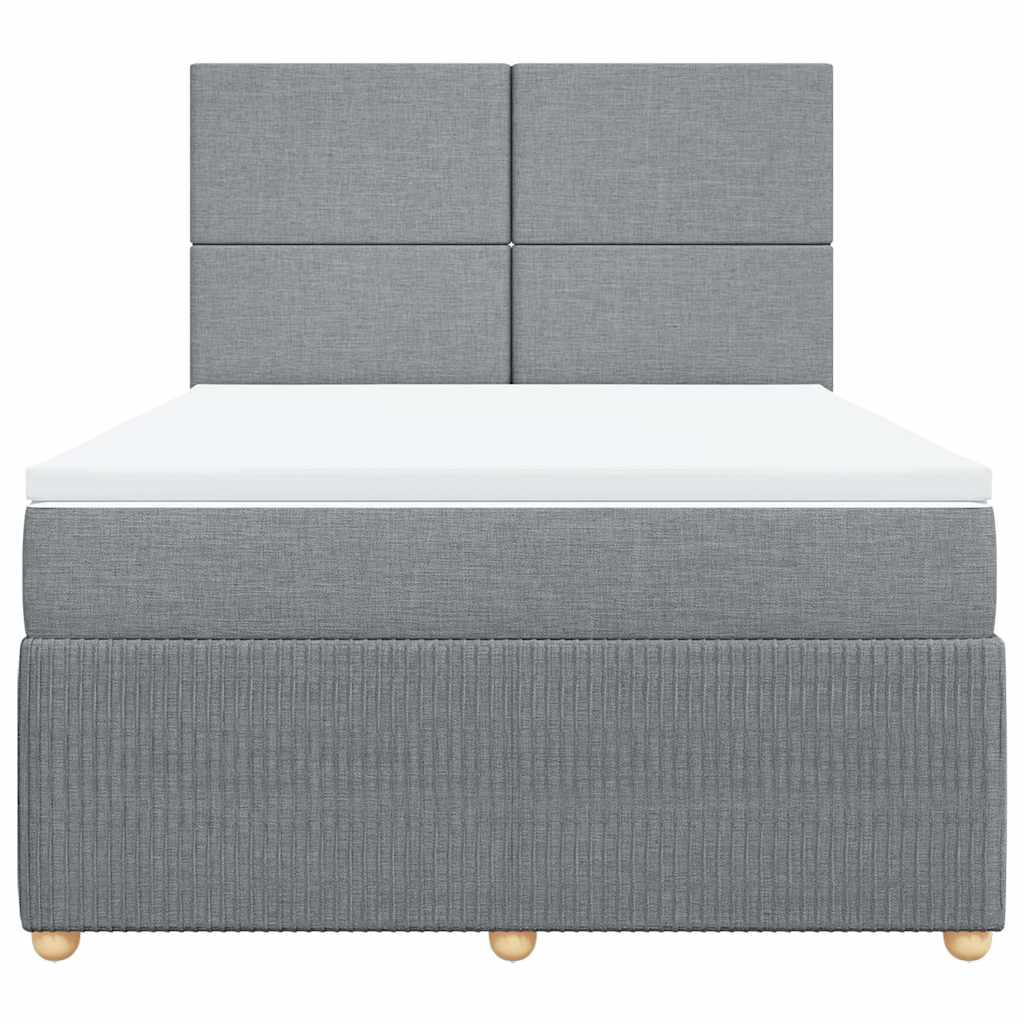 Κρεβάτι Boxspring με Στρώμα Αν. Πράσινο 160x200εκ Υφασμάτινο - Pakobazaar