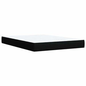 Κρεβάτι Boxspring με Στρώμα Μαύρο 160x200 εκ. Υφασμάτινο - Pakobazaar