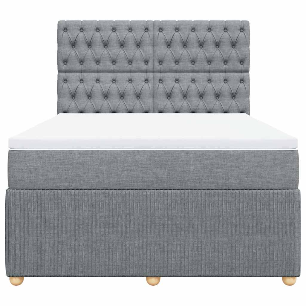 Κρεβάτι Boxspring με Στρώμα Αν. Πράσινο 160x200εκ Υφασμάτινο - Pakobazaar
