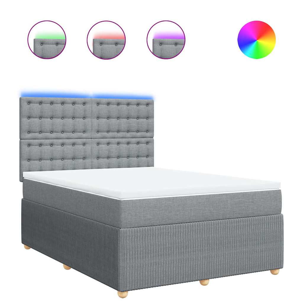 Κρεβάτι Boxspring με Στρώμα Αν. Πράσινο 160x200εκ Υφασμάτινο - Pakobazaar