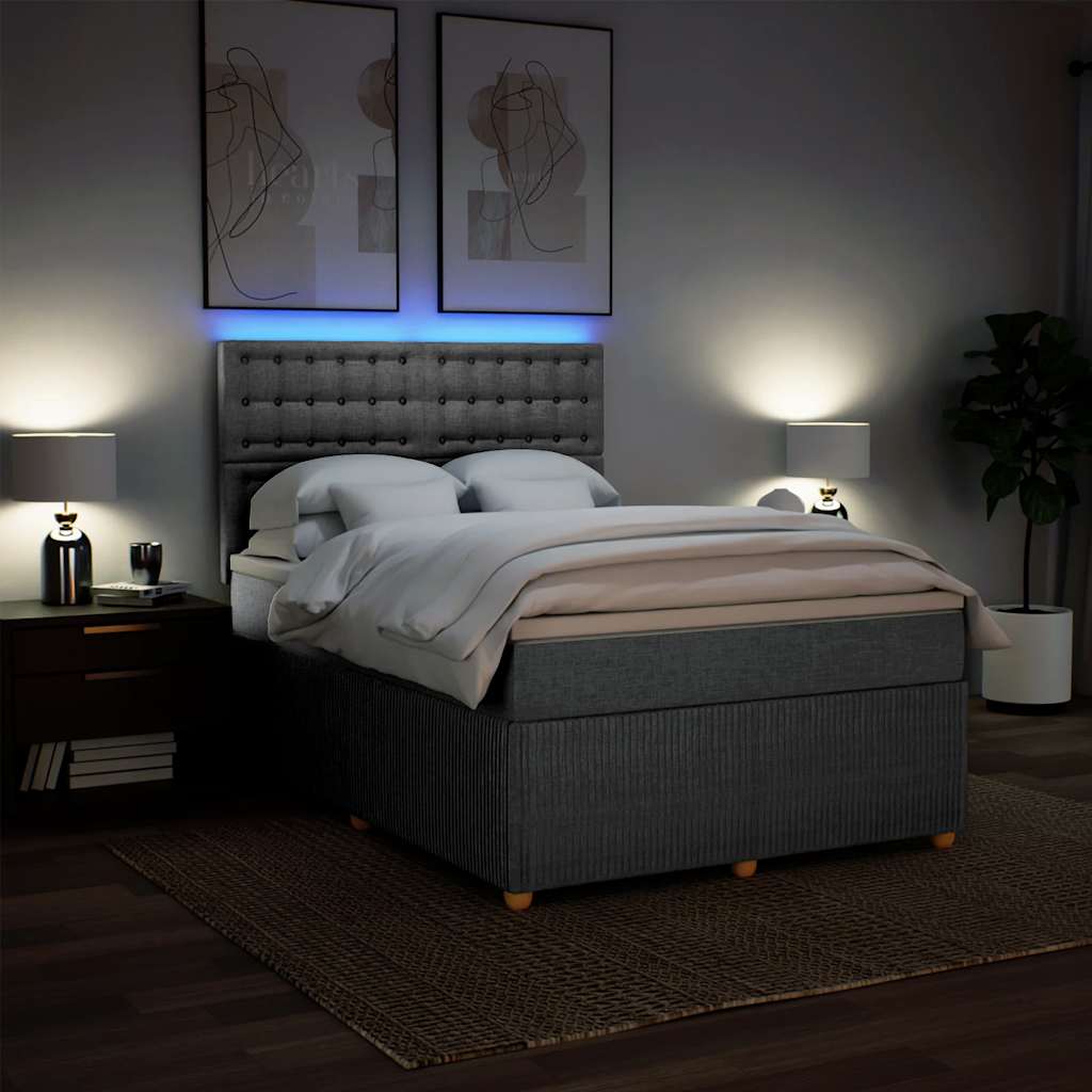 Κρεβάτι Boxspring με Στρώμα Αν. Πράσινο 160x200εκ Υφασμάτινο - Pakobazaar